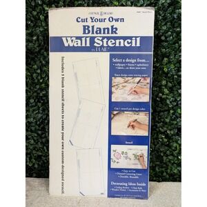 Vintage Plaid Stencil Decor Cut Your Own Blank Wall Stencil 3 Sheets 18in 26667